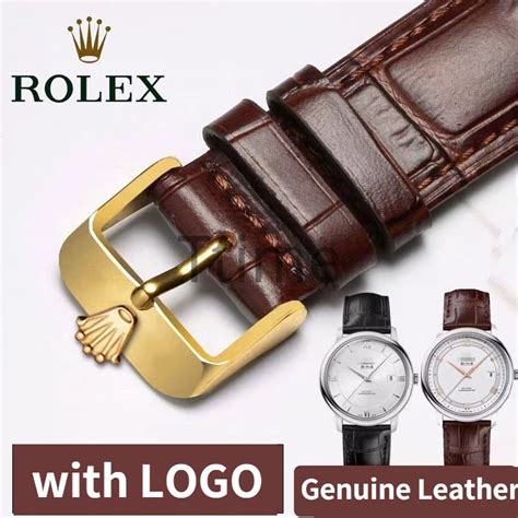 authentic rolex leather watch bands